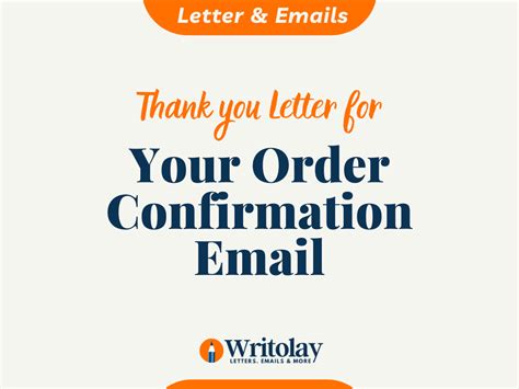 13 Order Confirmation Email Template & Subject Line