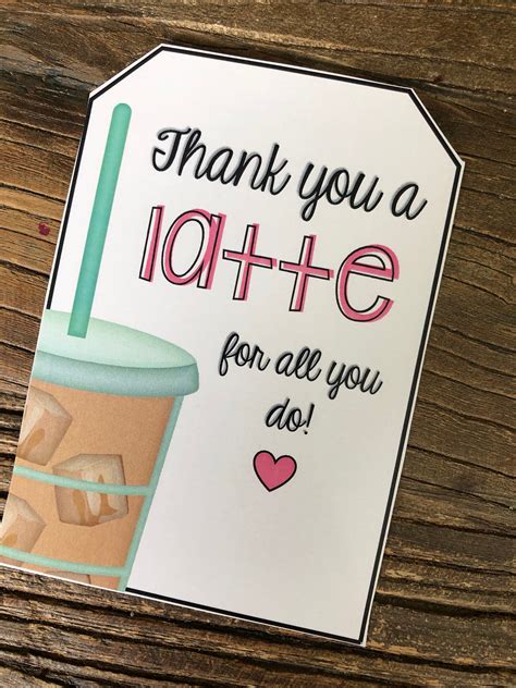 DIY Personalized Teacher Mug + "Thanks A Latte" Printable