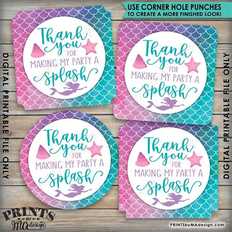 25+ Thanks for making my party a splash free printable inspirations