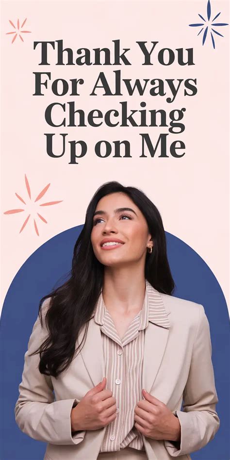 Thanks For Checking With Me