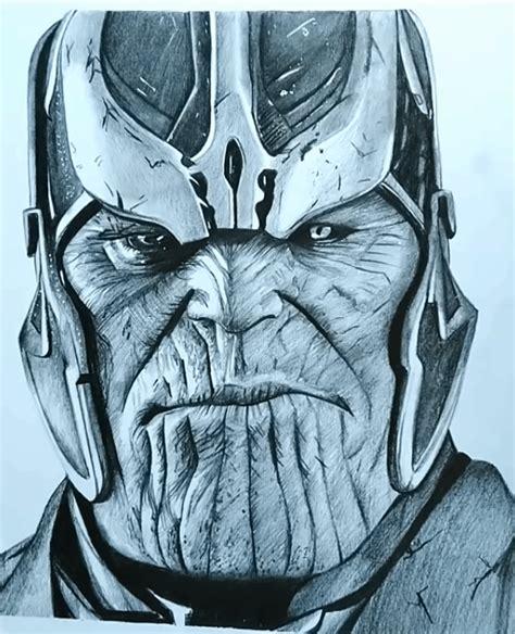Best Free Thanos Sketch Drawing For Beginner