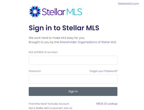 that stellar mls login