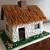 thatched roof gingerbread house