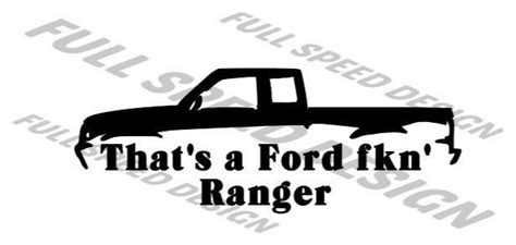 Ford Fuckin Ranger Sticker Only Etsy