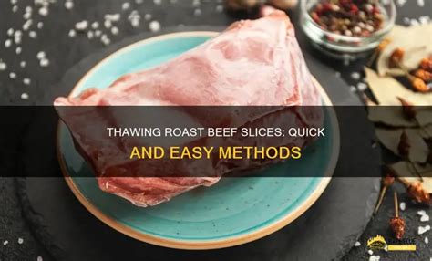 Thawing Frozen Beef Slices