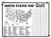 The 50 States Quiz Easy Middle Hard