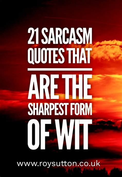 The Art of Sarcasm