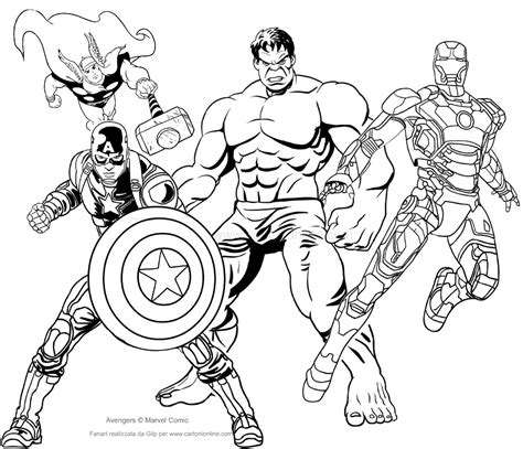 Avengers da colorare Avengers coloring, Avengers