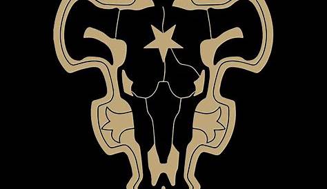 Black bulls logo - Black Clover - Sticker | TeePublic