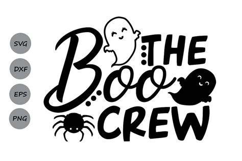 The Boo Crew SVG Halloween SVG Boo SVG Spooky Season Svg Etsy