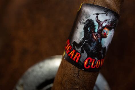 40s Red Black Green Cigar Smoking Clown in Top Hat Sticker