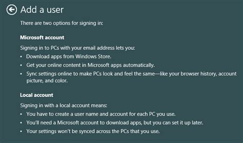Difference Between Microsoft Account and Local Account in Windows 10
