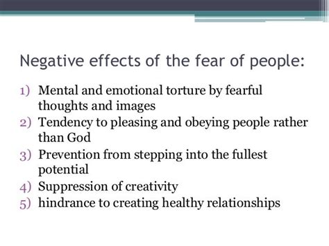 What effect does fear have on people and society if allowed by roberta