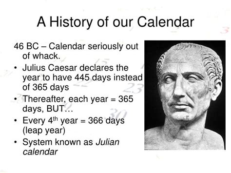 The History Of The Calendar