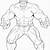 the hulk coloring page