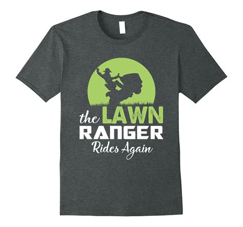 The Lawn Ranger Funny Mowing TshirtPL Polozatee