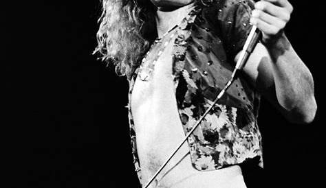 Robert Plant, lead singer with Led Zeppelin, posed in London in