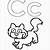 the letter c coloring pages