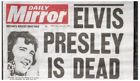 1977 "THE LIFE & DEATH OF ELVIS PRESLEY" MANOR MAGAZINE