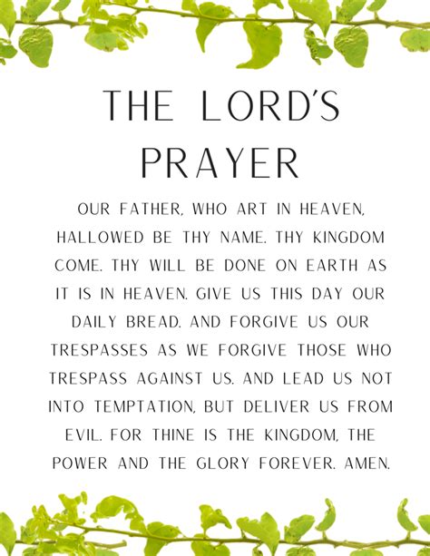 Items similar to The Lord's Prayer (Protestant version) on Etsy