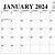 the month of january calendar