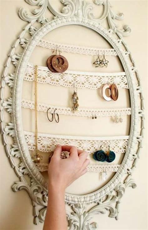 30+ Creative The Most Fancy Hanger Ideas For Your Jewelry Storage