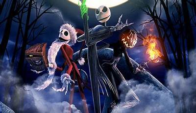 The Nightmare Before Christmas Wallpaper Red