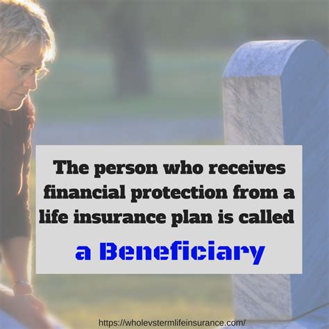 The person who receives financial protection from a life insurance plan