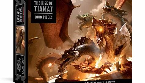 The Rise of Tiamat Dragon Puzzle (D&D) (1000 Pieces) - DragonSpace Gift