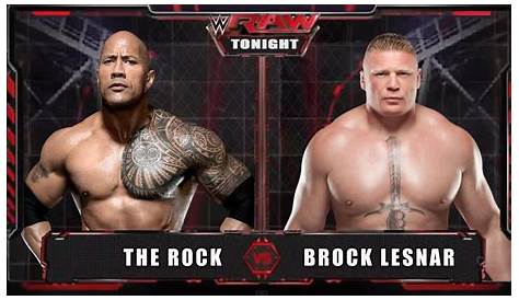 WWE WrestleMania 30 The Rock vs Brock Lesnar - YouTube