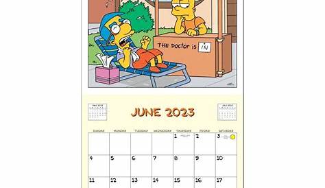 Digital Simpsons 2022-2023 wall poster calendar - Etsy België