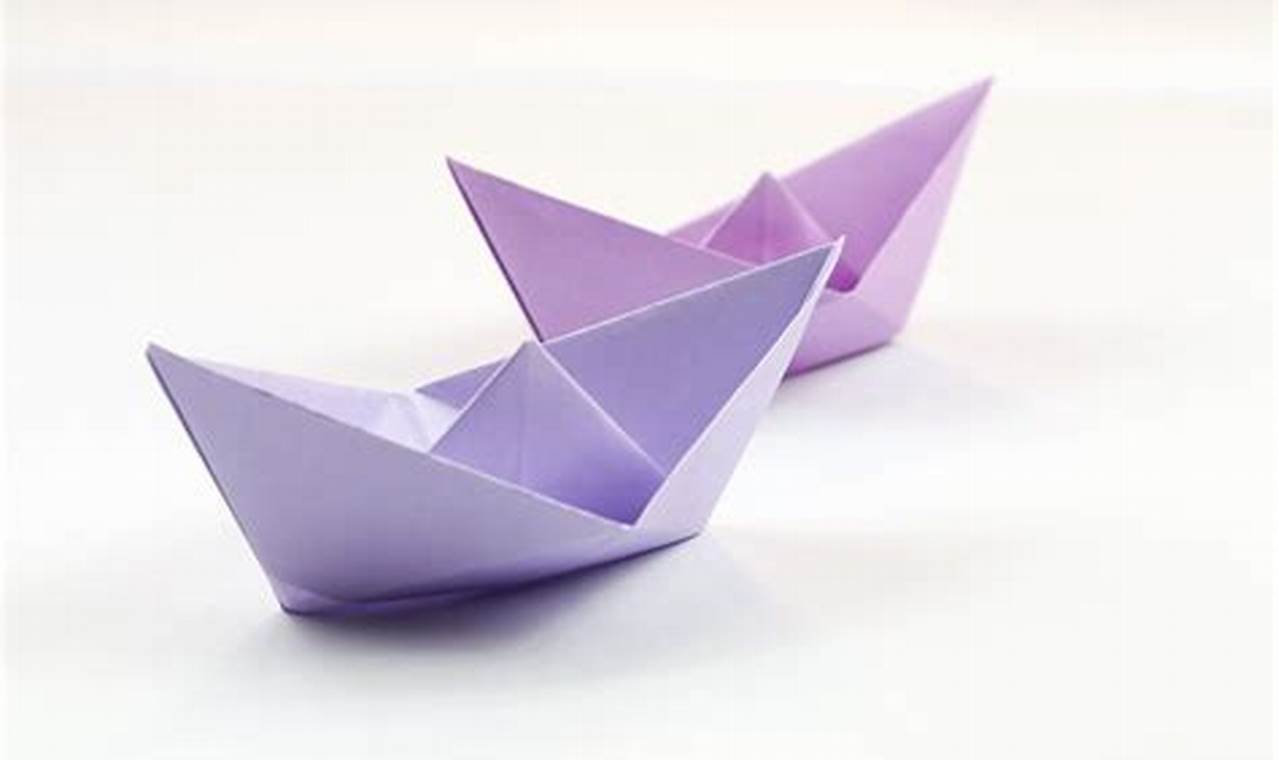 the spruce crafts origami boat