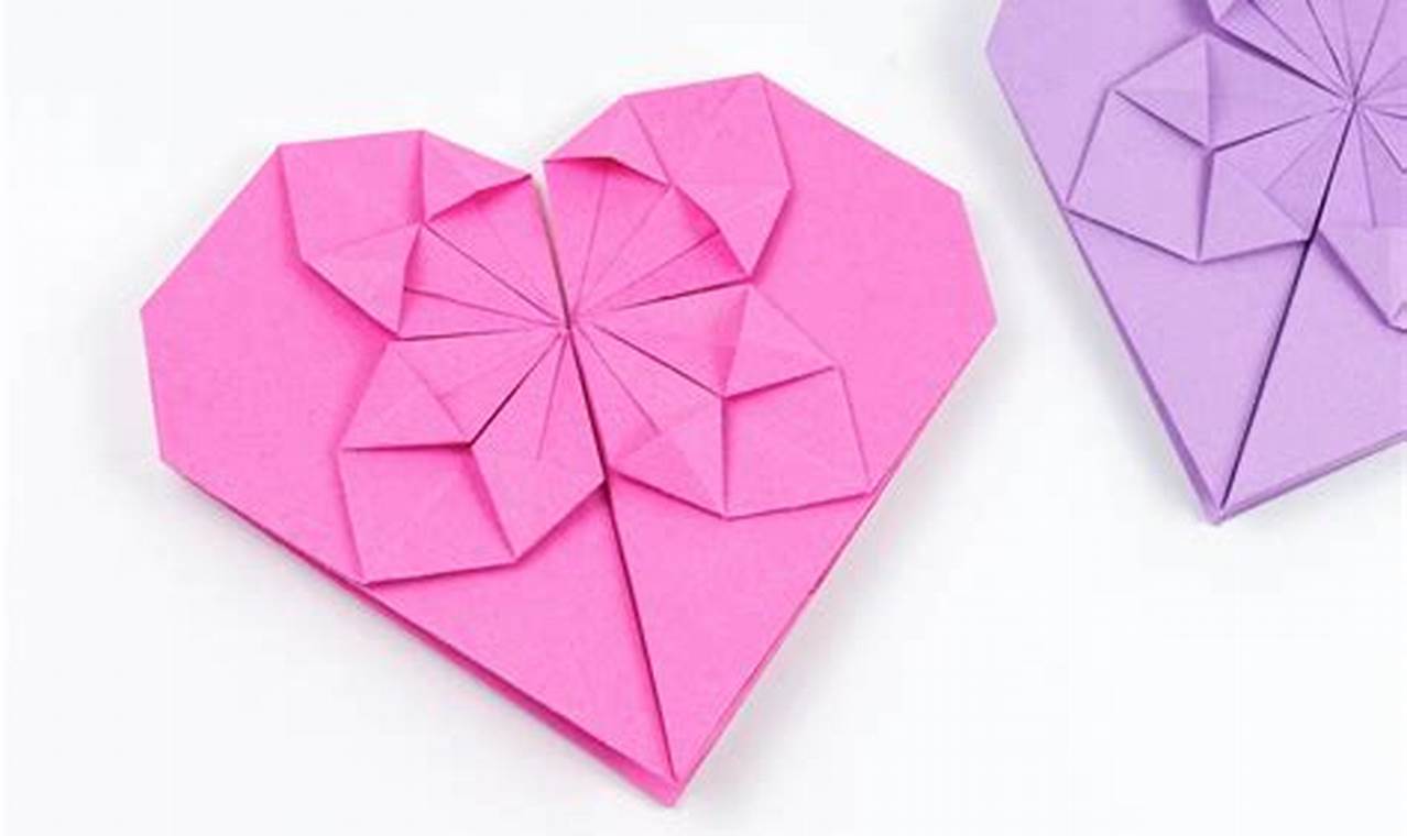 the spruce crafts origami heart