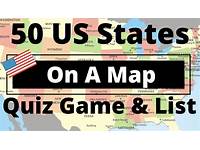The Us 50 States Map Quiz Game