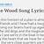 the wood song lyrics