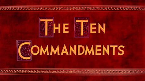 the 10 commandments on tv