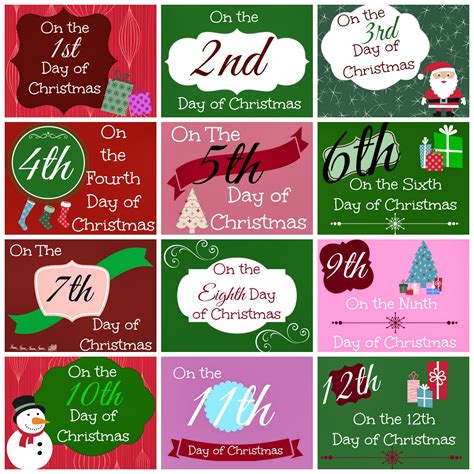 the 12 days of christmas ideas