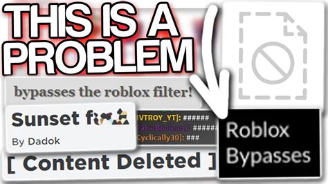 the Roblox filter keeps getting bypassed it\'s really bad - YouTube