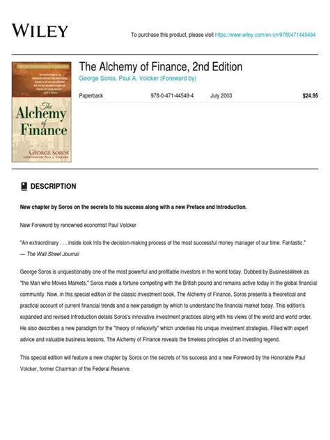 the alchemy of finance 2nd edition pdf