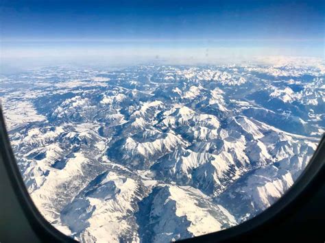 the alps from above