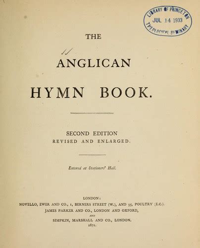 the anglican hymn book