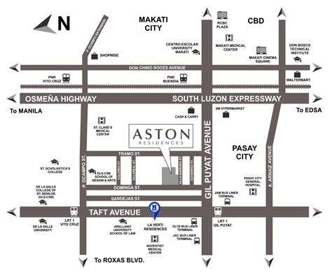 the aston place map