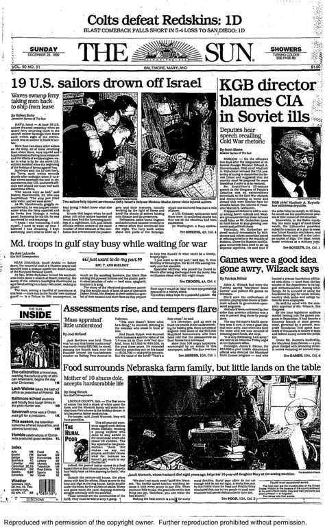 the baltimore sun archives before 1990