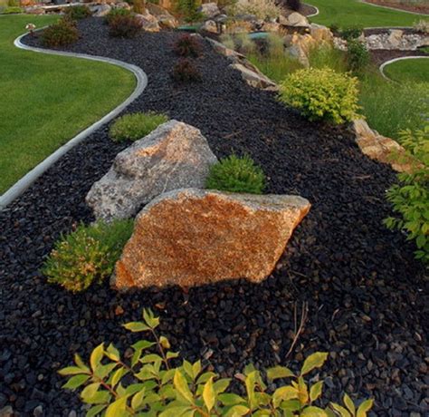 Black Bulk Landscape Rocks Landscape Rocks The Home Depot