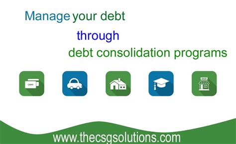 the best debt consolidation programs