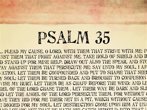 the bible psalms 35