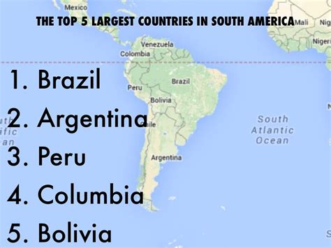 the biggest country in south america