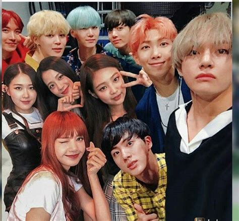 the blackpink and bts