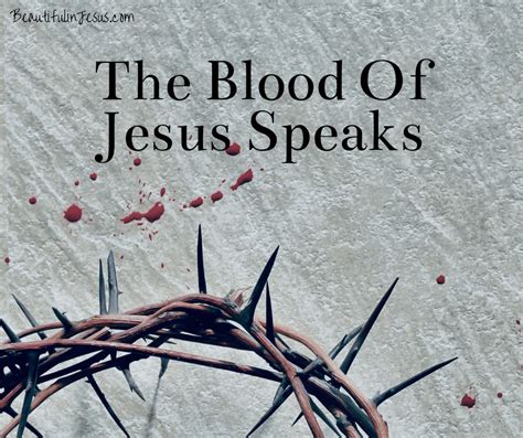 the blood of jesus speaks scripture