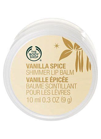 the body shop vanilla spice shimmer lip balm